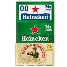 Heineken, Heineken 0.0% of Birra Moretti 